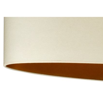 Duolla - Lampa stołowa OVAL VEGAN 1xE27/15W/230V śr. 30 cm kremowy