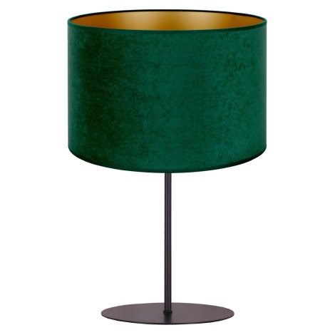 Duolla - Lampa stołowa ROLLER 1xE14/15W/230V ciemny zielony/złoty