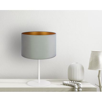 Duolla - Lampa stołowa ROLLER 1xE14/15W/230V jasny śr. 20 cm zielony/złoty