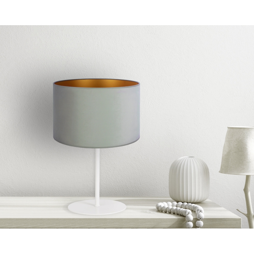 Duolla - Lampa stołowa ROLLER 1xE14/15W/230V jasny śr. 20 cm zielony/złoty