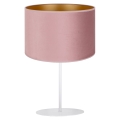 Duolla - Lampa stołowa ROLLER 1xE14/15W/230V różowy/złoty