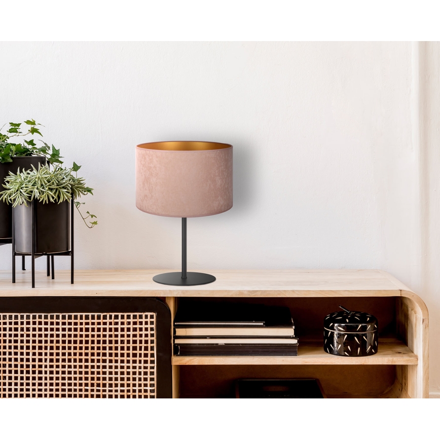 Duolla - Lampa stołowa ROLLER 1xE14/15W/230V śr. 20 cm beżowy/złoty