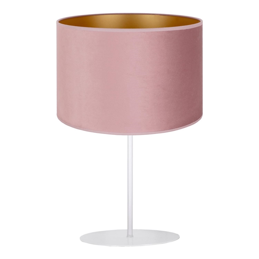 Duolla - Lampa stołowa ROLLER 1xE14/15W/230V śr. 20 cm różowy/złoty