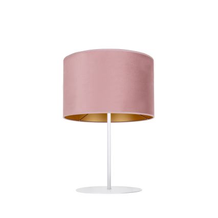 Duolla - Lampa stołowa ROLLER 1xE14/15W/230V śr. 20 cm różowy/złoty