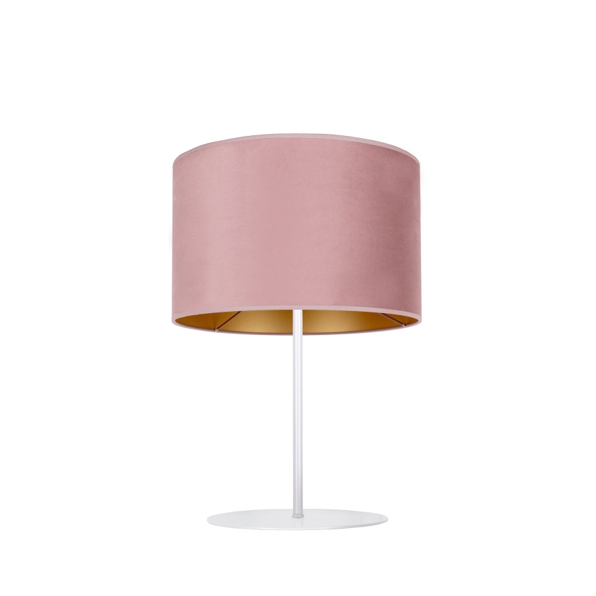 Duolla - Lampa stołowa ROLLER 1xE14/15W/230V śr. 20 cm różowy/złoty