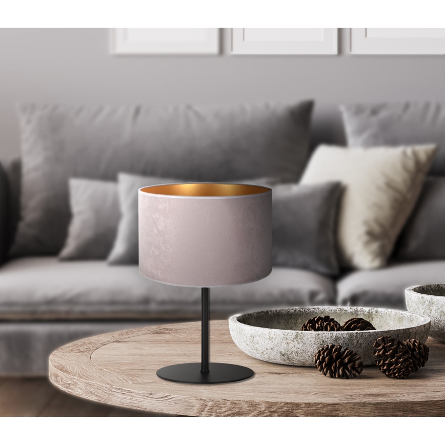 Duolla - Lampa stołowa ROLLER 1xE14/15W/230V śr. 20 cm szary/złoty