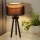Duolla - Lampa stołowa WOOD BOHO 1xE27/15W/230V śr. 25 cm czarny/beżowy