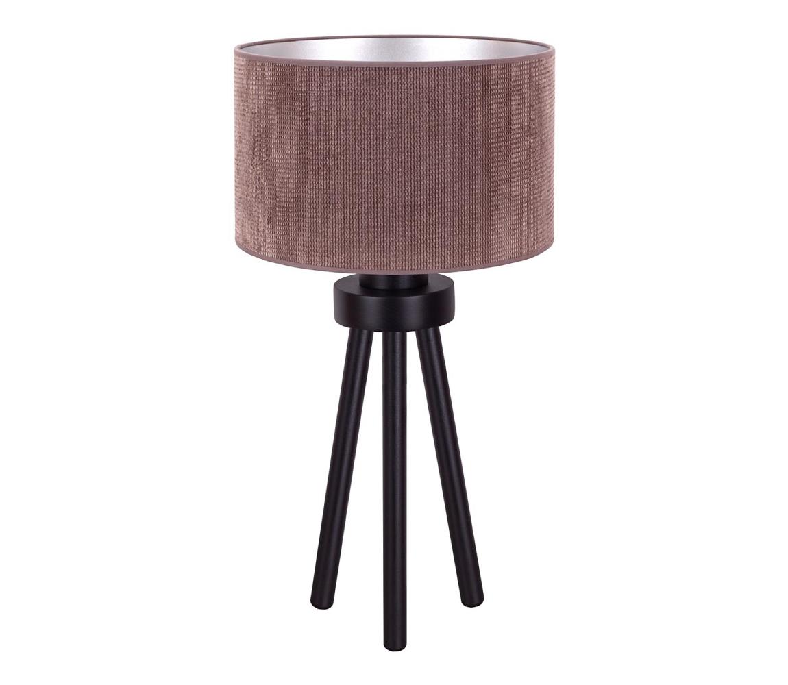 - Lampa stołowa LYON 1xE27/15W/230V śr. 30 cm brązowy