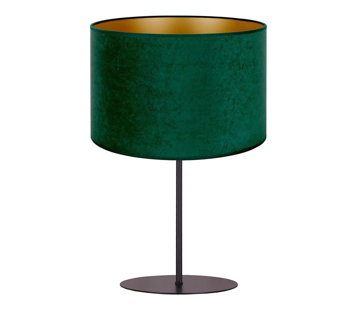 - Lampa stołowa ROLLER 1xE14/15W/230V ciemny śr. 20 cm zielony/złoty