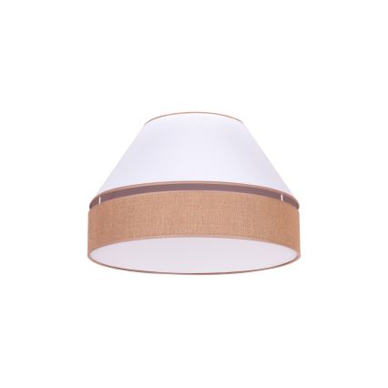 Duolla - Lampa sufitowa AVIGNON 1xE27/15W/230V śr. 50 cm biały/brązowy