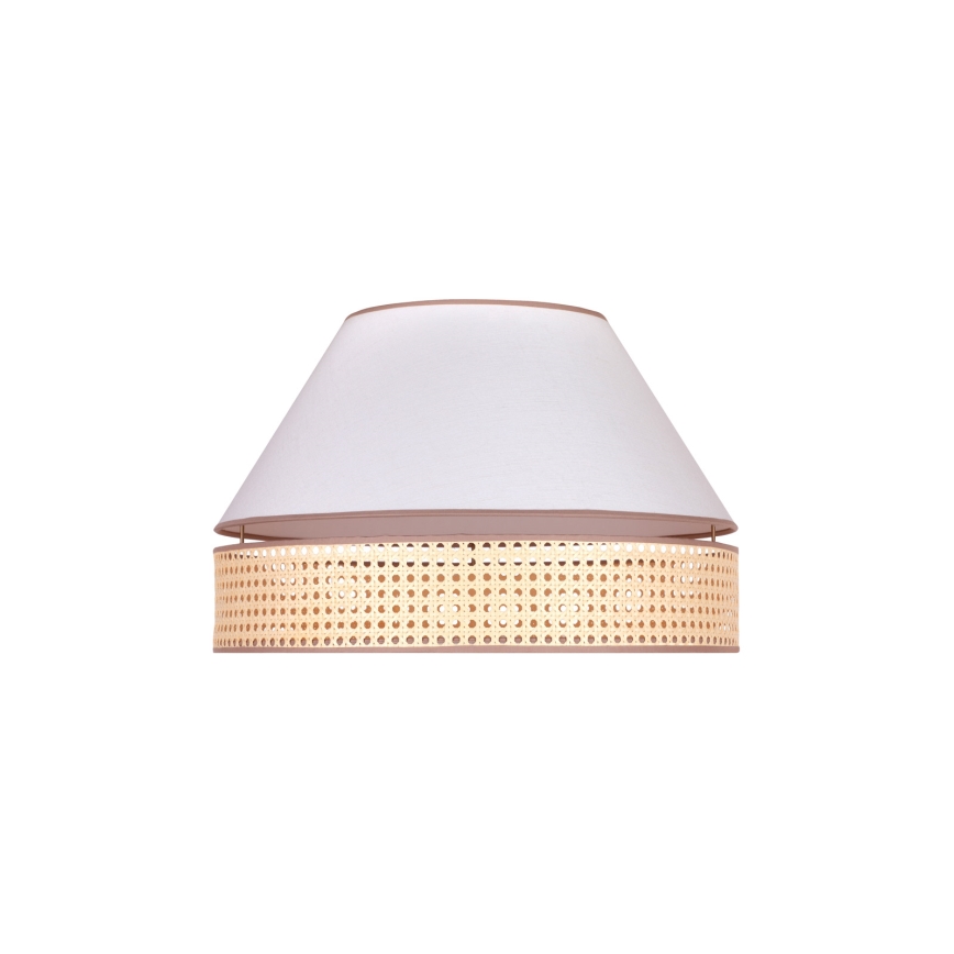 Duolla - Lampa sufitowa AVIGNON 1xE27/15W/230V śr. 50 cm biały/rattan
