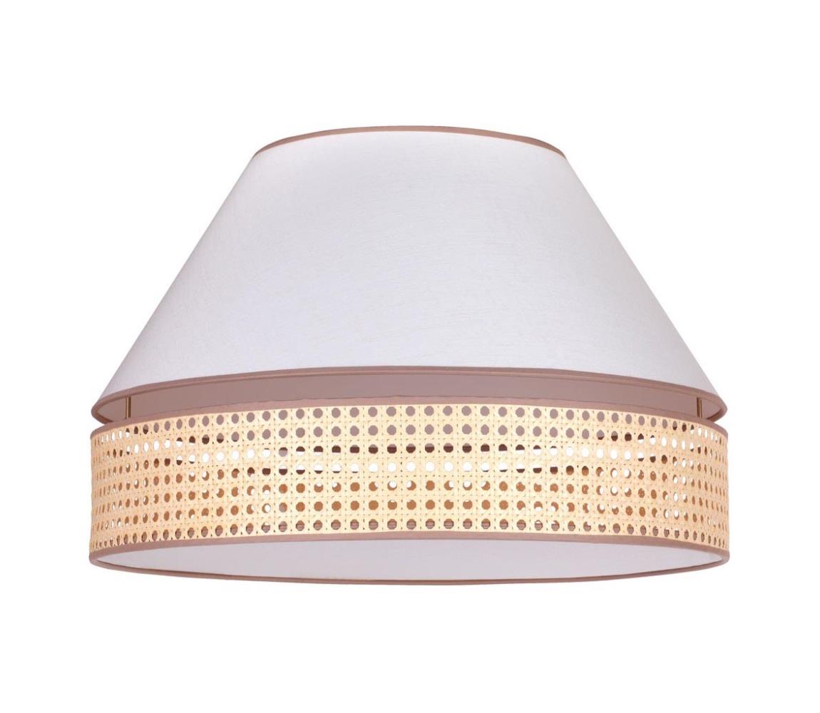 - Lampa sufitowa AVIGNON 1xE27/15W/230V śr. 50 cm biały/rattan