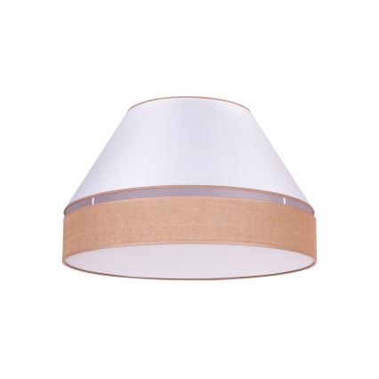 Duolla - Lampa sufitowa AVIGNON 3xE27/15W/230V śr. 60 cm biały/brązowy