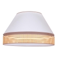 Duolla - Lampa sufitowa AVIGNON 3xE27/15W/230V śr. 60 cm biały/rattan