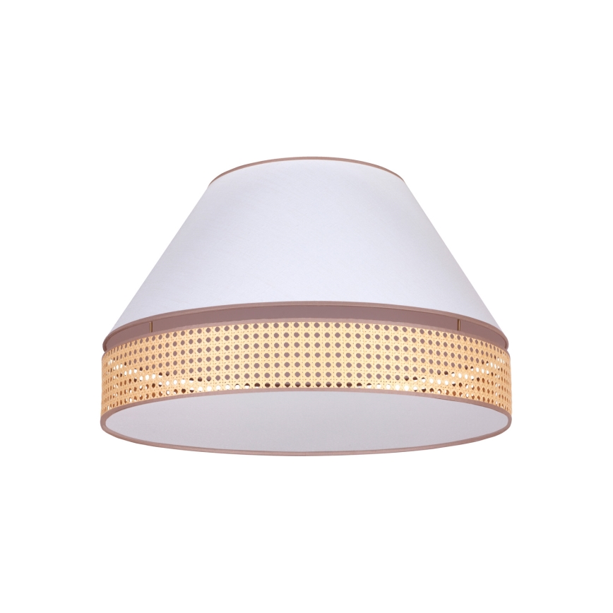 Duolla - Lampa sufitowa AVIGNON 3xE27/15W/230V śr. 60 cm biały/rattan