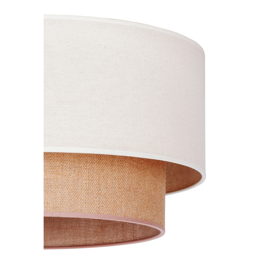 Duolla - Lampa sufitowa BOHO 1xE27/15W/230V śr. 45 cm beżowy/brązowy