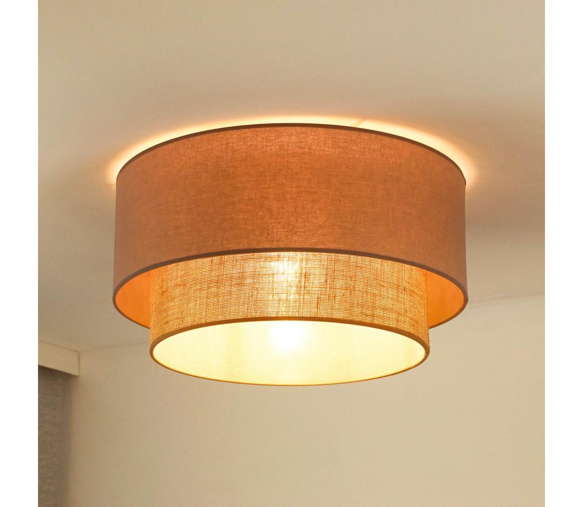 - Lampa sufitowa BOHO 1xE27/15W/230V śr. 45 cm beżowa/brązowa