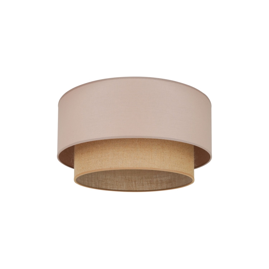 Duolla - Lampa sufitowa BOHO 1xE27/15W/230V śr. 45 cm beżowa/brązowa