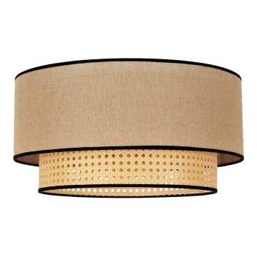 Duolla - Lampa sufitowa BOHO 1xE27/15W/230V śr. 45 cm beżowa/rattan