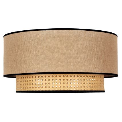 Duolla - Lampa sufitowa BOHO 1xE27/15W/230V śr. 45 cm beżowa/rattan