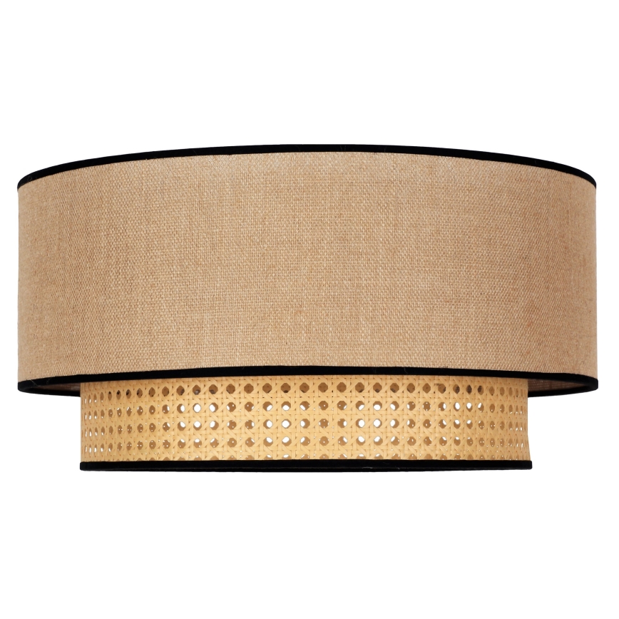 Duolla - Lampa sufitowa BOHO 1xE27/15W/230V śr. 45 cm beżowa/rattan
