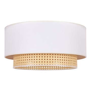 Duolla - Lampa sufitowa BOHO 3xE27/15W/230V śr. 60 cm kremowa/rattan