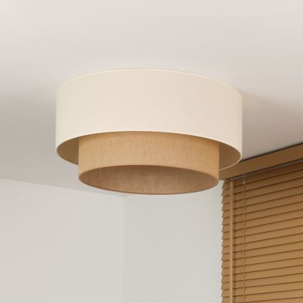 Duolla - Lampa sufitowa BOHO 3xE27/15W/230V Ø 60 cm kremowo-beżowa