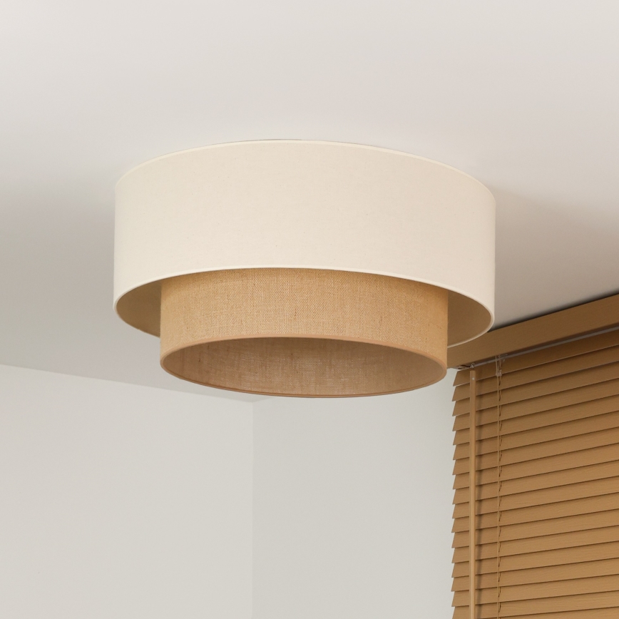 Duolla - Lampa sufitowa BOHO 3xE27/15W/230V Ø 60 cm kremowo-beżowa
