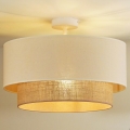Duolla - Lampa sufitowa BOHO natynkowa 1xE27/15W/230V śr. 45 cm kremowo-brązowa