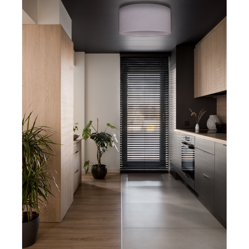 Duolla - Lampa sufitowa BRISTOL 3xE27/15W/230V śr. 60 cm szary/biały
