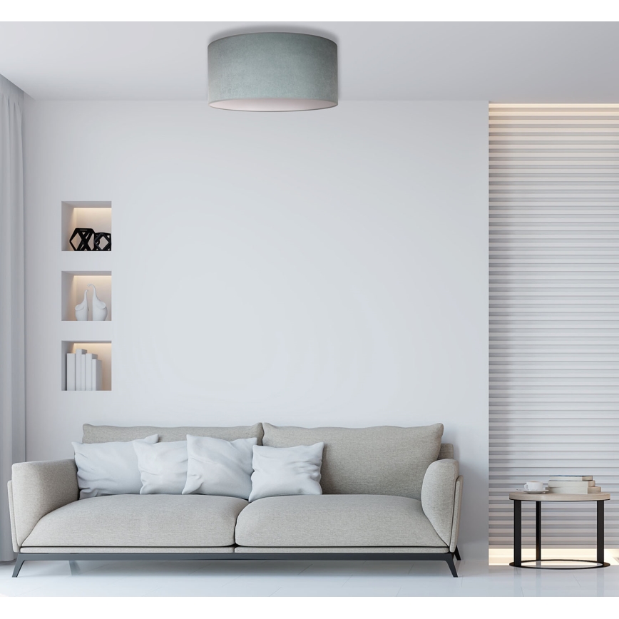 Duolla - Lampa sufitowa BRISTOL 3xE27/15W/230V śr. 60 cm zielono-biała