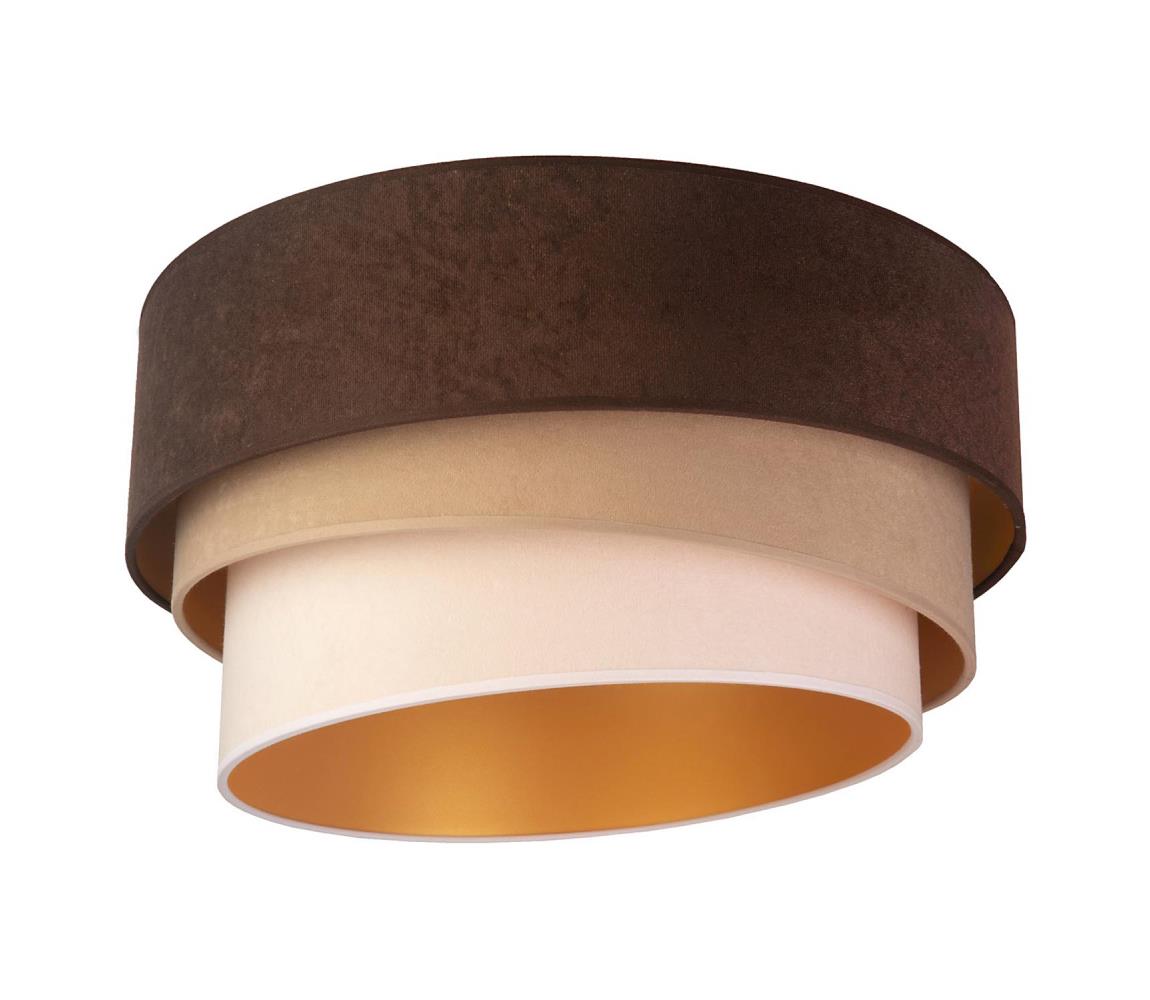 - Lampa sufitowa DEVON 1xE27/40W/230V śr. 45 cm brązowa/beżowa