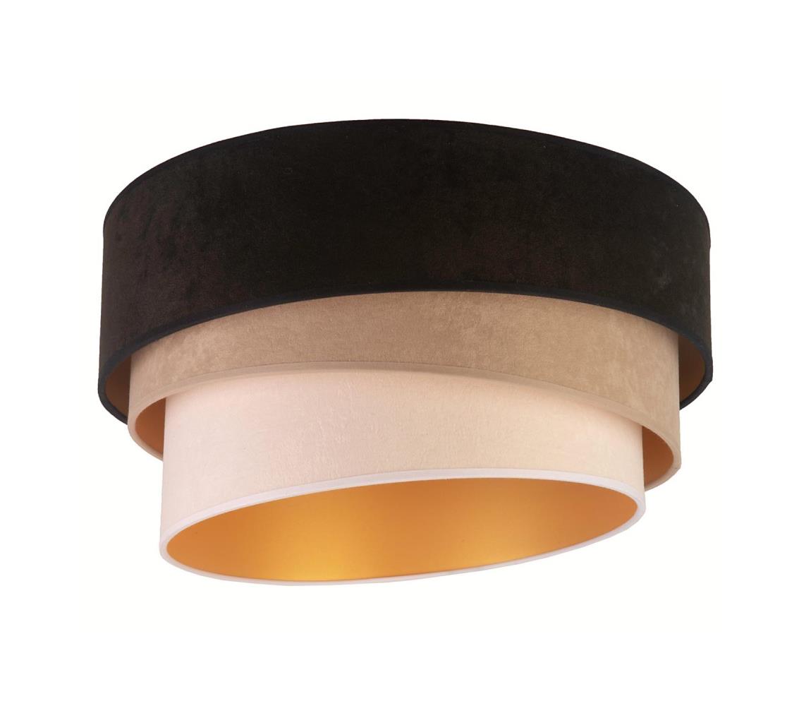 - Lampa sufitowa DEVON 1xE27/40W/230V śr. 45 cm czarna/beżowa