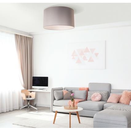 Duolla - Lampa sufitowa DORSET 1xE27/40W/230V śr. 45 cm szara