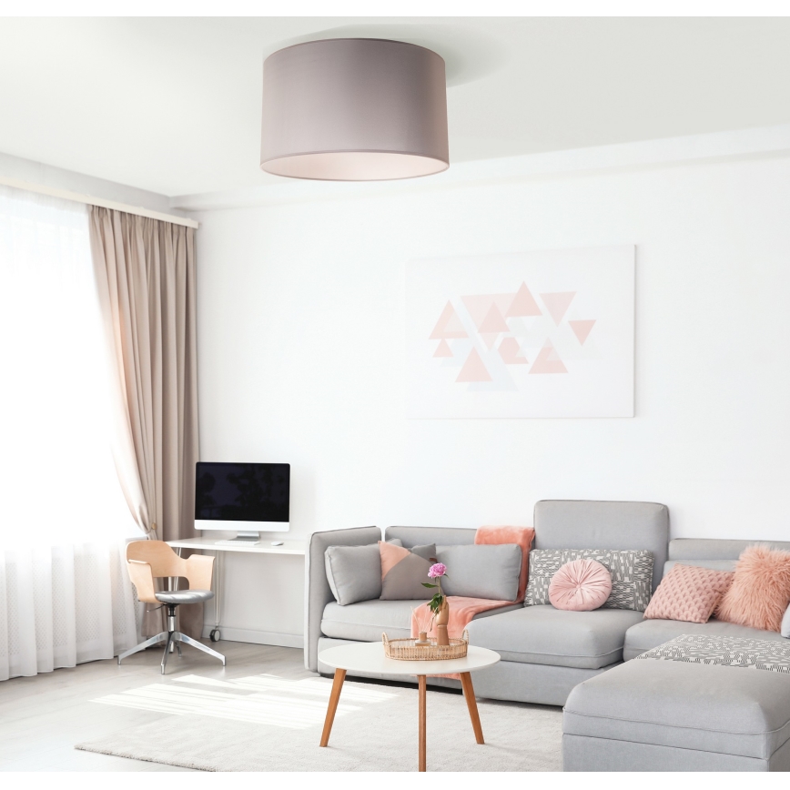 Duolla - Lampa sufitowa DORSET 1xE27/40W/230V śr. 45 cm szara