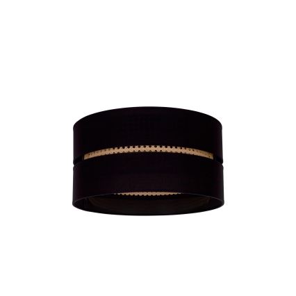 Duolla - Lampa sufitowa DUO 1xE27/15W/230V śr. 40 cm czarna/rattan