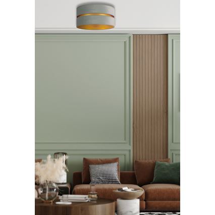 Duolla - Lampa sufitowa DUO 1xE27/15W/230V śr. 40 cm jasnozielona/złota