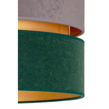 Duolla - Lampa sufitowa DUO 1xE27/15W/230V śr. 40 cm szara/zielona/złota