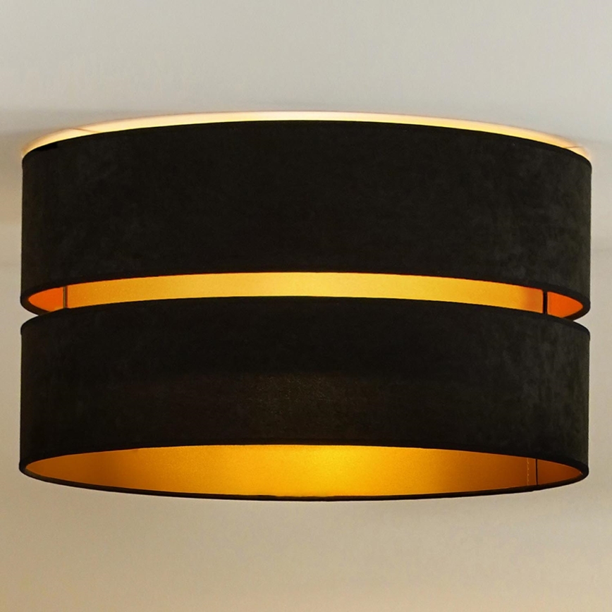 Duolla - Lampa sufitowa DUO 1xE27/40W/230V śr. 40 cm czarna/złota