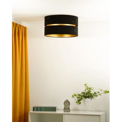 Duolla - Lampa sufitowa DUO 1xE27/40W/230V śr. 40 cm czarna/złota