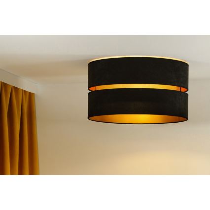 Duolla - Lampa sufitowa DUO 1xE27/40W/230V śr. 40 cm czarna/złota