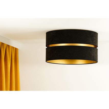 Duolla - Lampa sufitowa DUO 1xE27/40W/230V śr. 40 cm czarna/złota