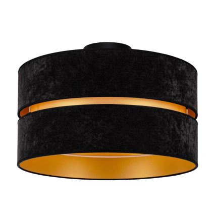 Duolla - Lampa sufitowa DUO 1xE27/40W/230V śr. 40 cm czarna/złota