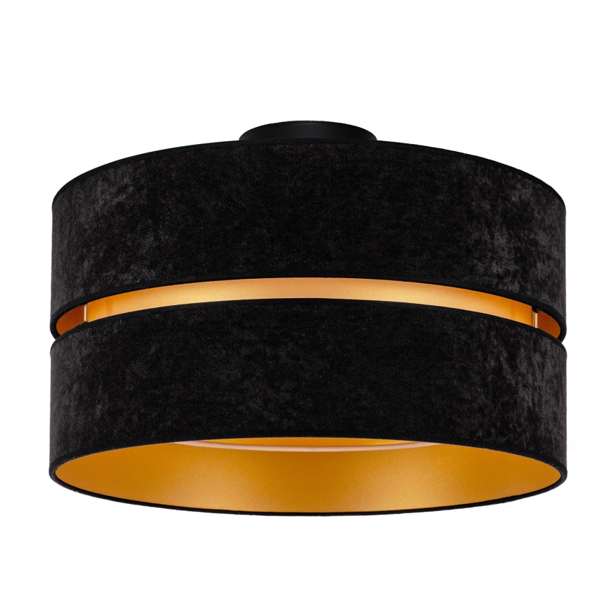 Duolla - Lampa sufitowa DUO 1xE27/40W/230V śr. 40 cm czarna/złota