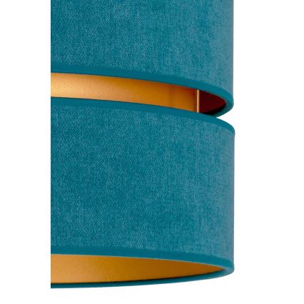 Duolla - Lampa sufitowa DUO 1xE27/40W/230V śr. 40 cm turkusowa/złota