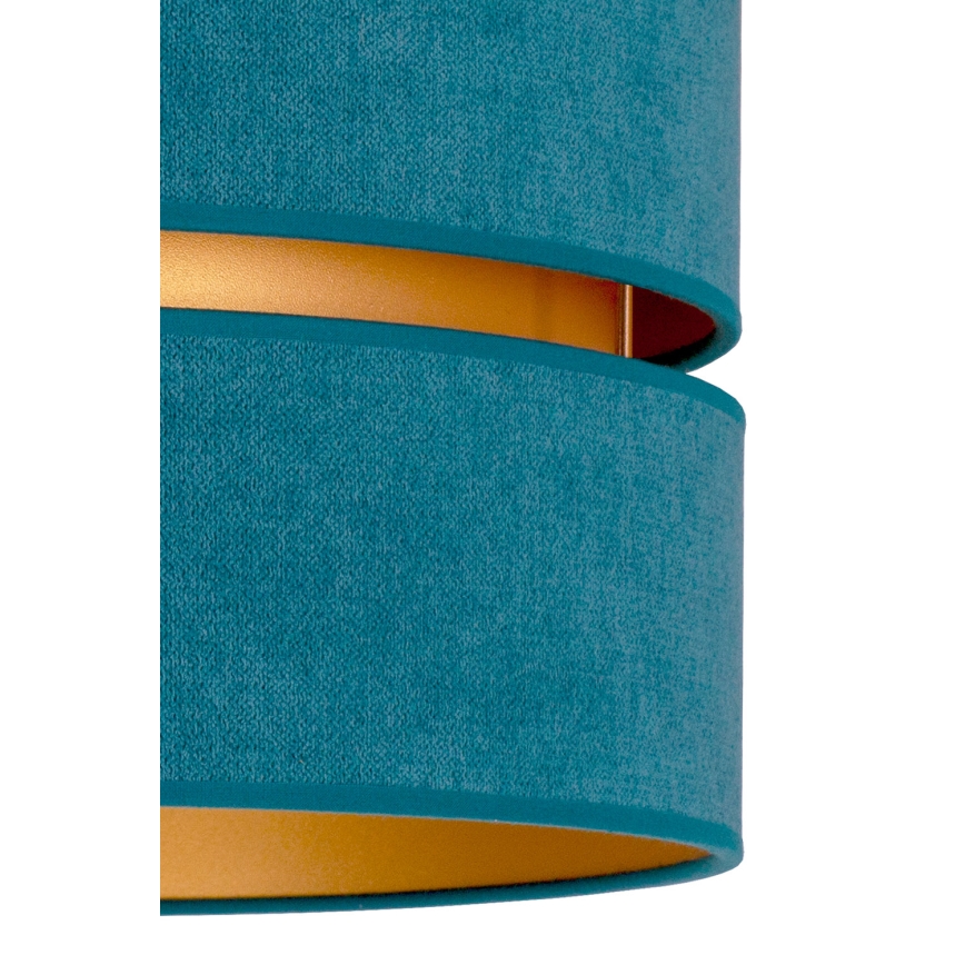 Duolla - Lampa sufitowa DUO 1xE27/40W/230V śr. 40 cm turkusowa/złota
