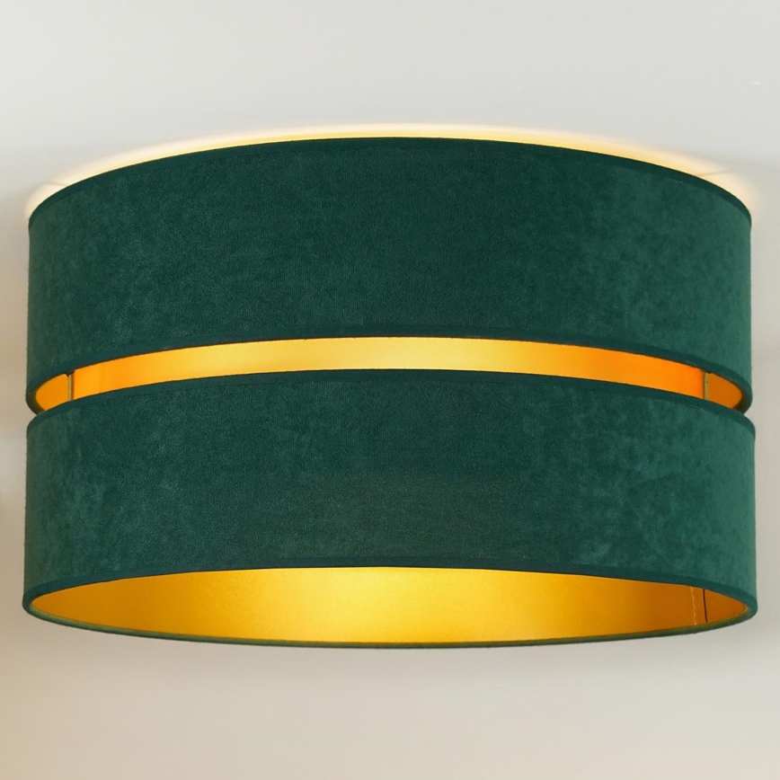 Duolla - Lampa sufitowa DUO 1xE27/40W/230V śr. 40 cm zielona/złota