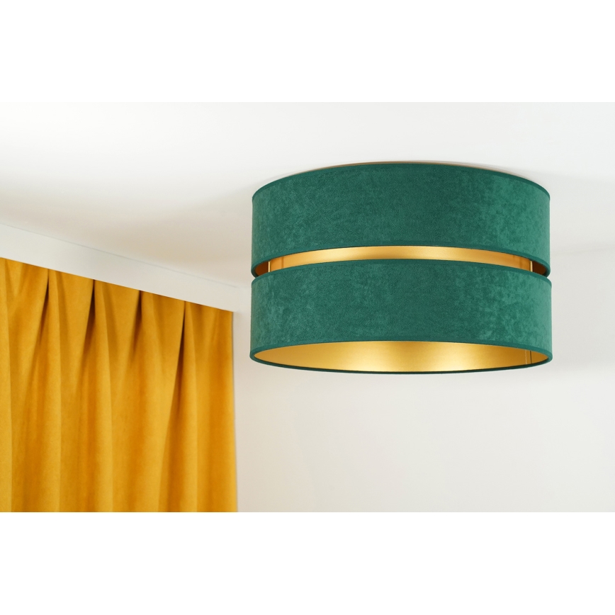 Duolla - Lampa sufitowa DUO 1xE27/40W/230V śr. 40 cm zielona/złota