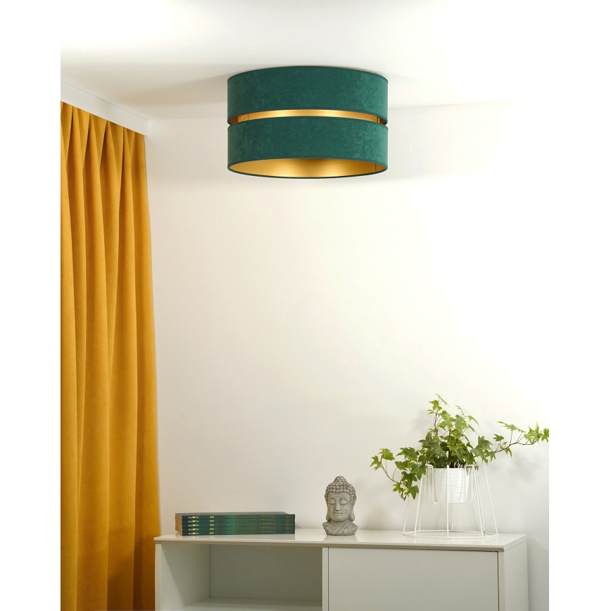 Duolla - Lampa sufitowa DUO 1xE27/40W/230V śr. 40 cm zielona/złota