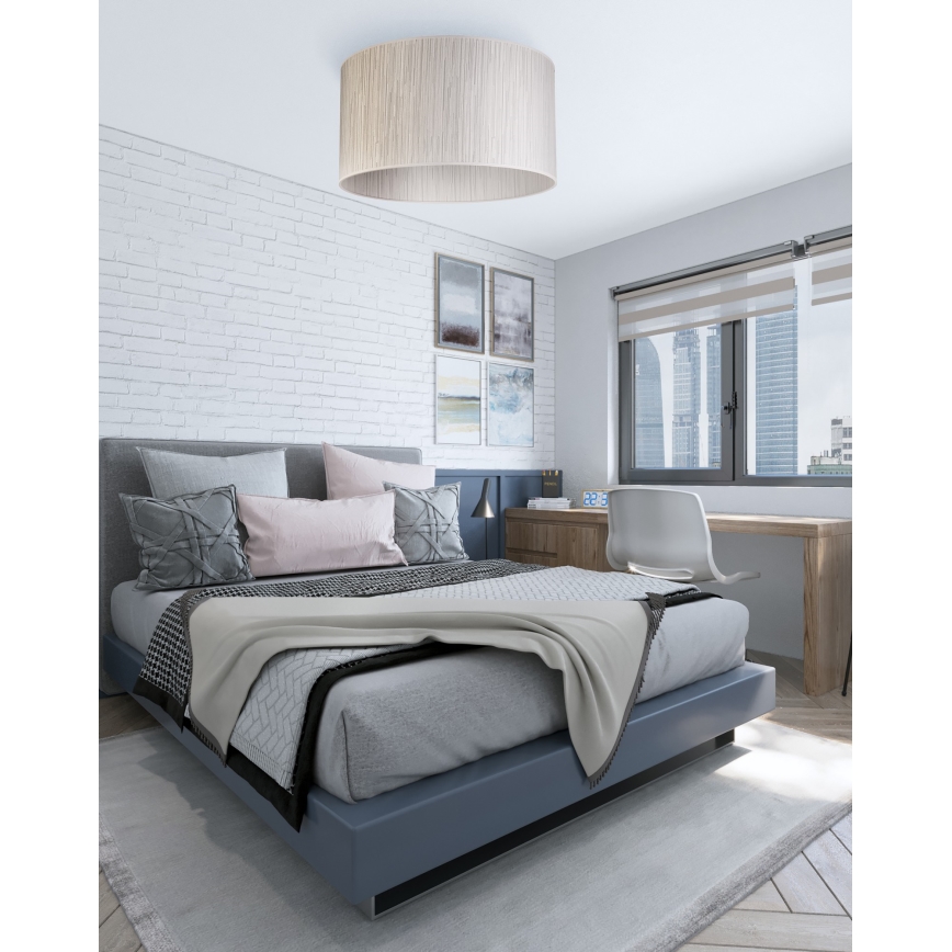 Duolla - Lampa sufitowa ESSEX 1xE27/40W/230V śr. 45 cm srebrna